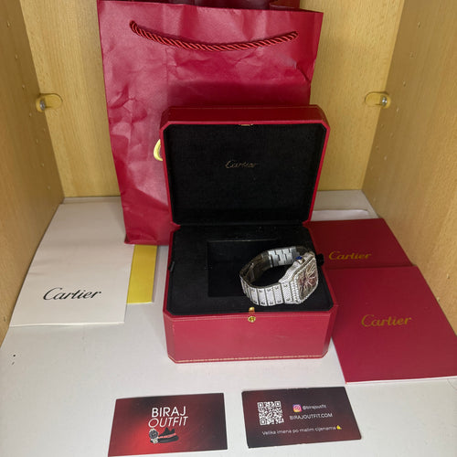 Cartier Santos Skeleton Iced Out Odmah Dostupan