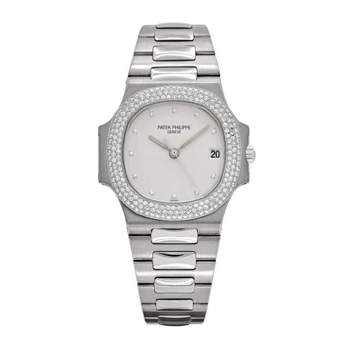 Patek Philippe Nautilus White Gold Diamond White Dial 37mm Ref. 3800/4G-001