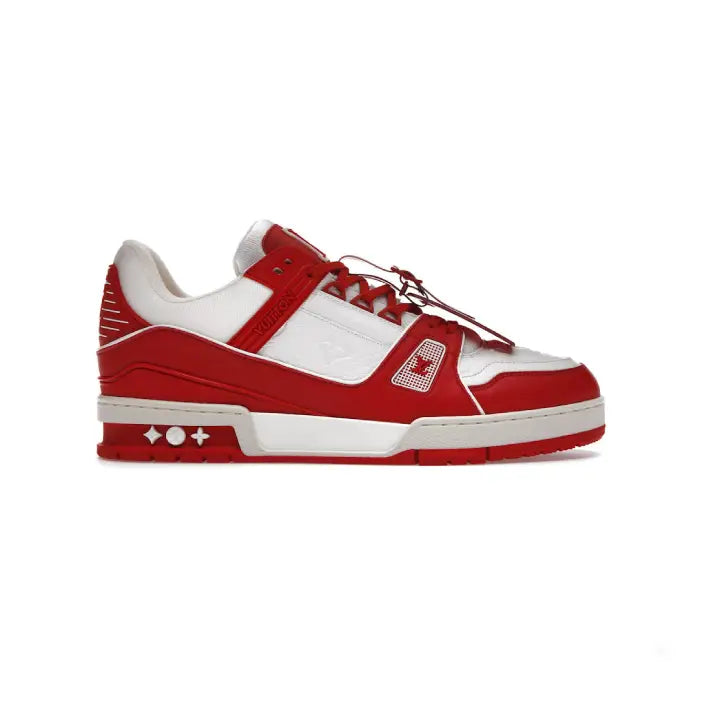 Louis Vuitton Trainer White Red