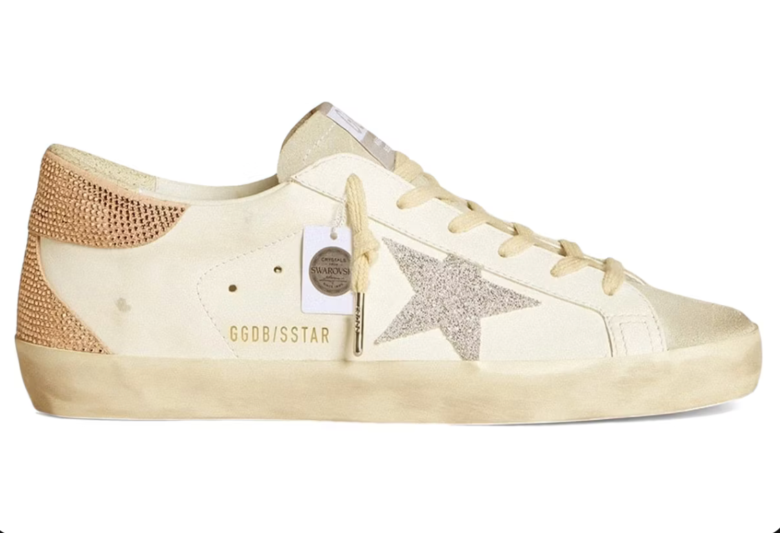 Golden Goose Super-Star Swarovski White Ice Crystal