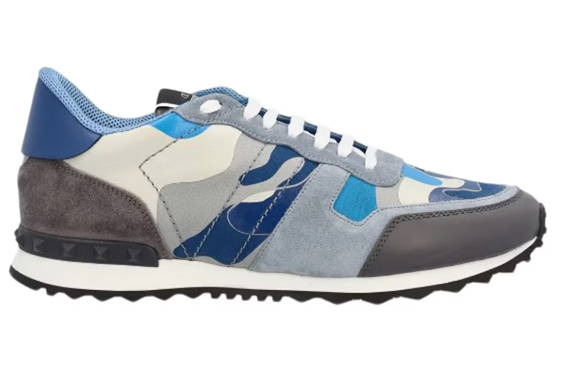 Valentino Garavani Rockrunner Camouflage Blue Grey
