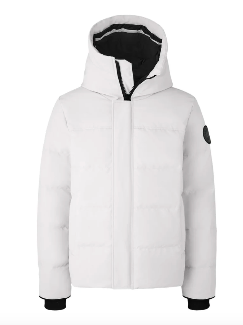 Canada Goose White Mcmillan Parka Black label