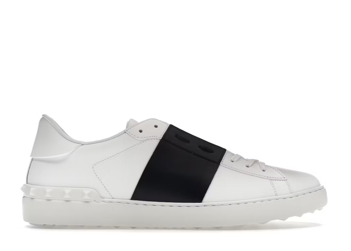 Valentino Garavani Open White Black Band White