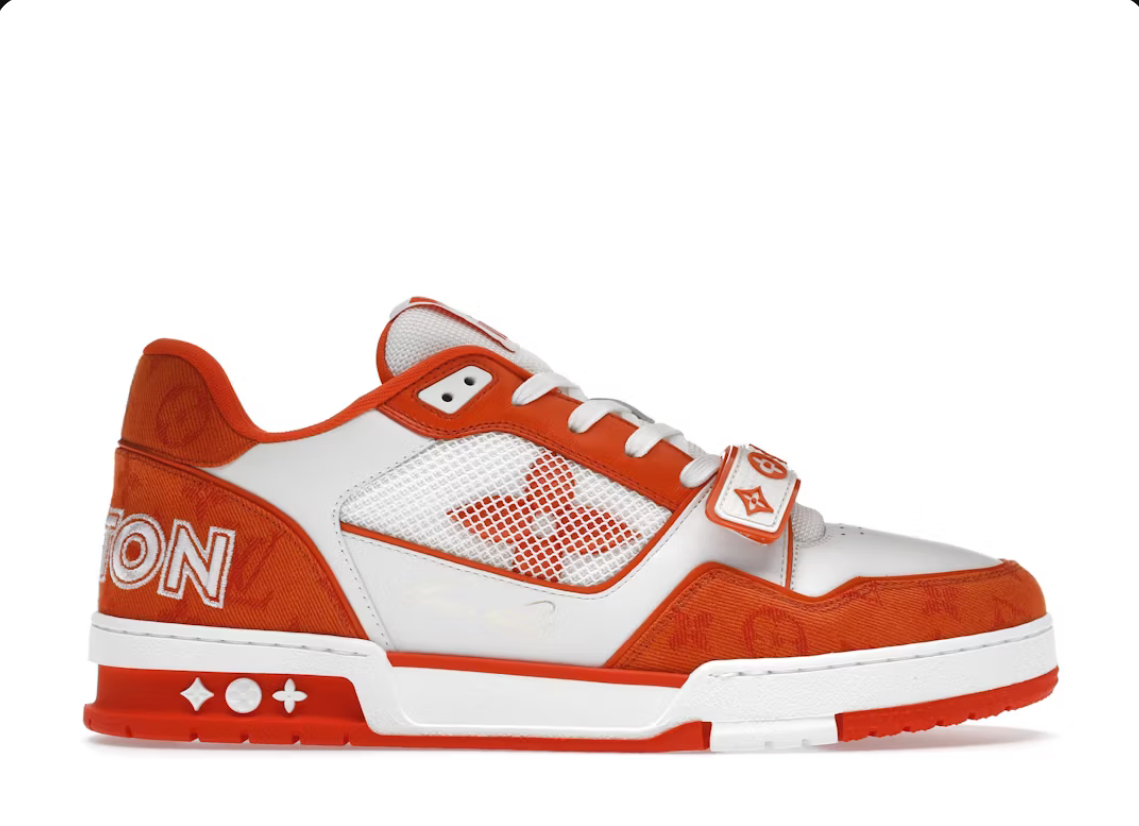 Louis Vuitton Trainer Monogram Denim Orange