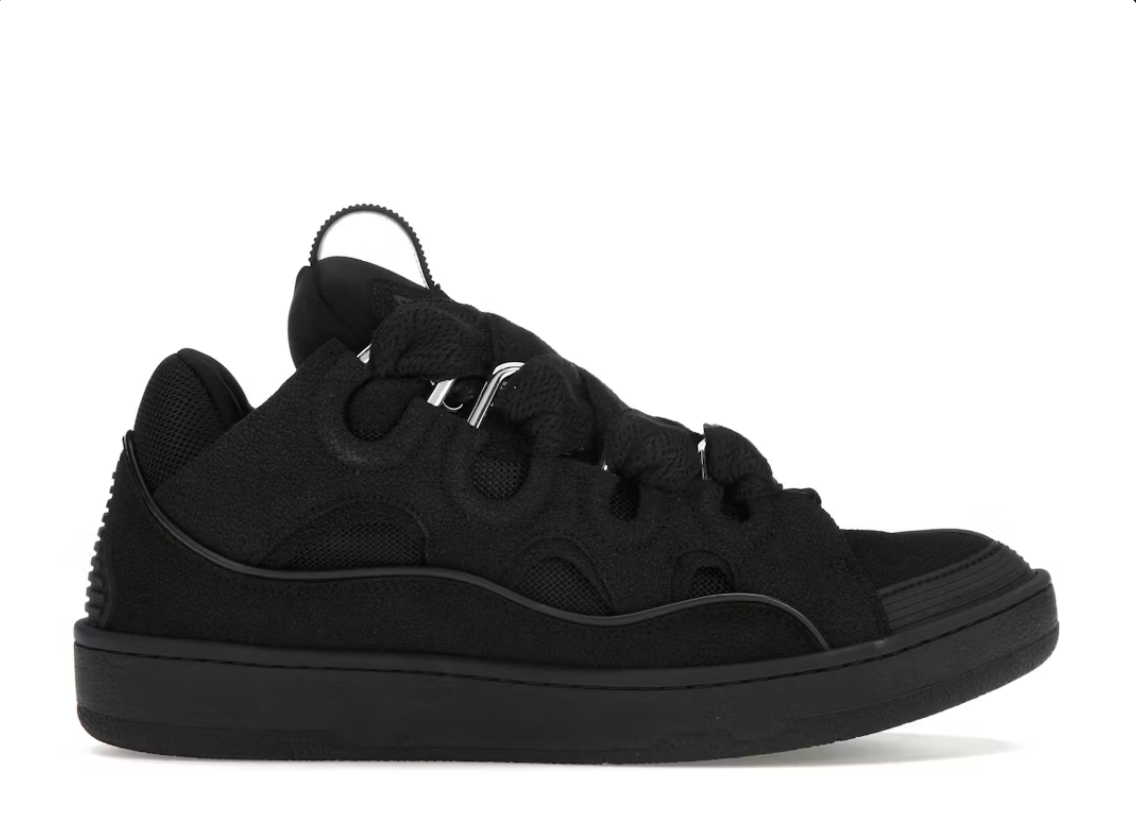 Lanvin Leather Curb Triple Black