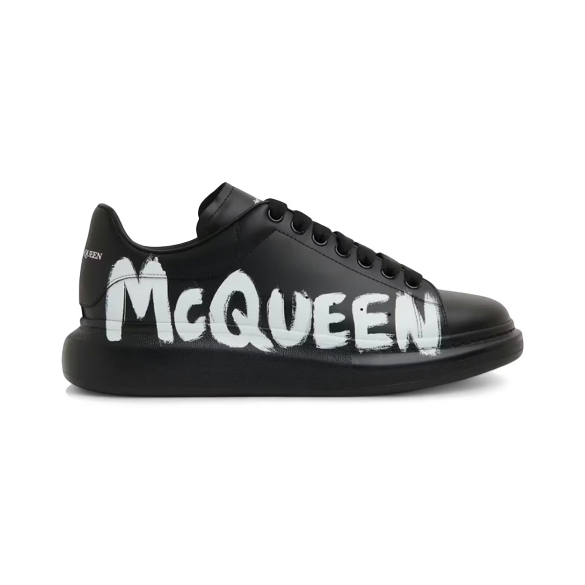 Alexander McQueen Oversized Graffiti Black White