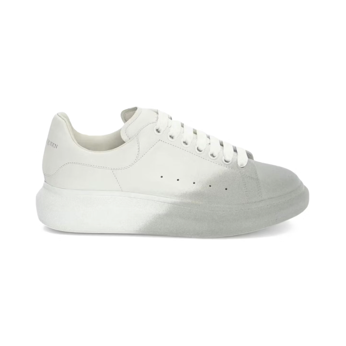 Alexander McQueen Oversized Sprayed Ombre White Melange