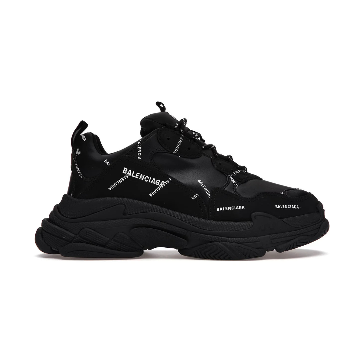 Balenciaga Triple S Black (Logo)