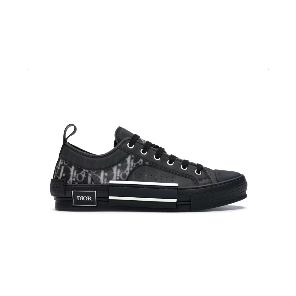 Dior B23 Low Top Canvas Oblique Black