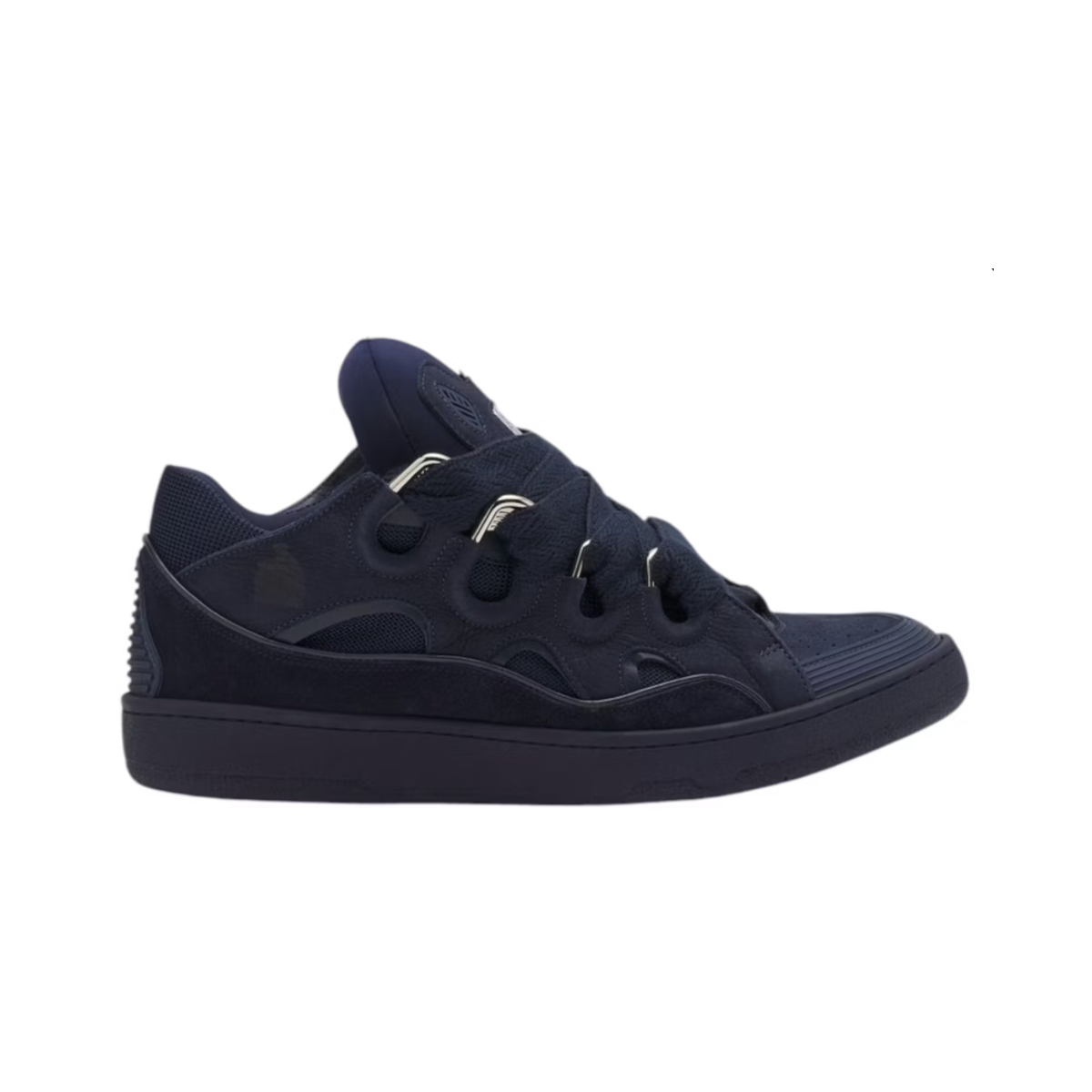 Lanvin Leather Curb Navy Blue