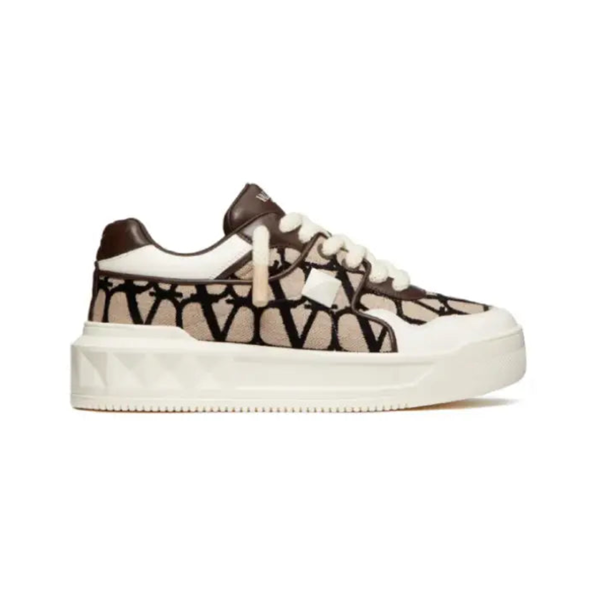 Valentino Garavani One Stud White Brown