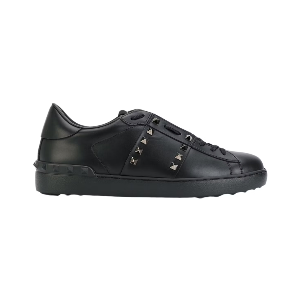 Valentino Garavani Rockstud Untitled Black Ruthenium-finish Stud