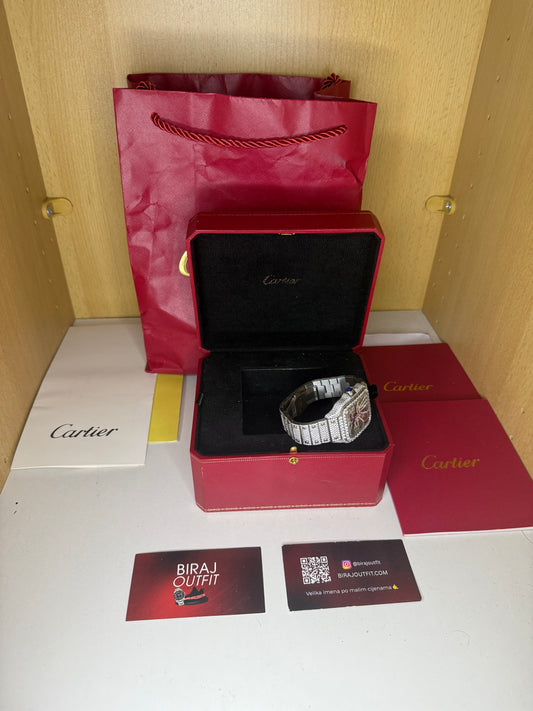 Cartier Santos Skeleton Iced Out Odmah Dostupan