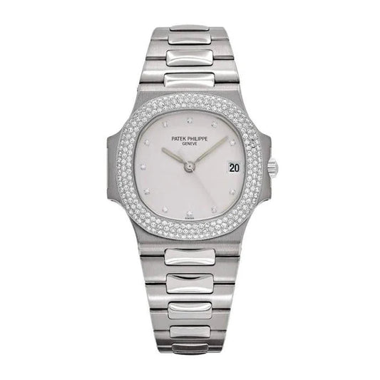 Patek Philippe Nautilus White Gold Diamond White Dial 37mm Ref. 3800/4G-001