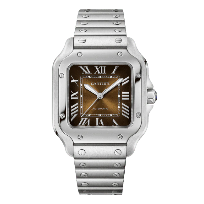 Cartier Santos De Cartier Chocolate Dial WSSA0065 35.5mm