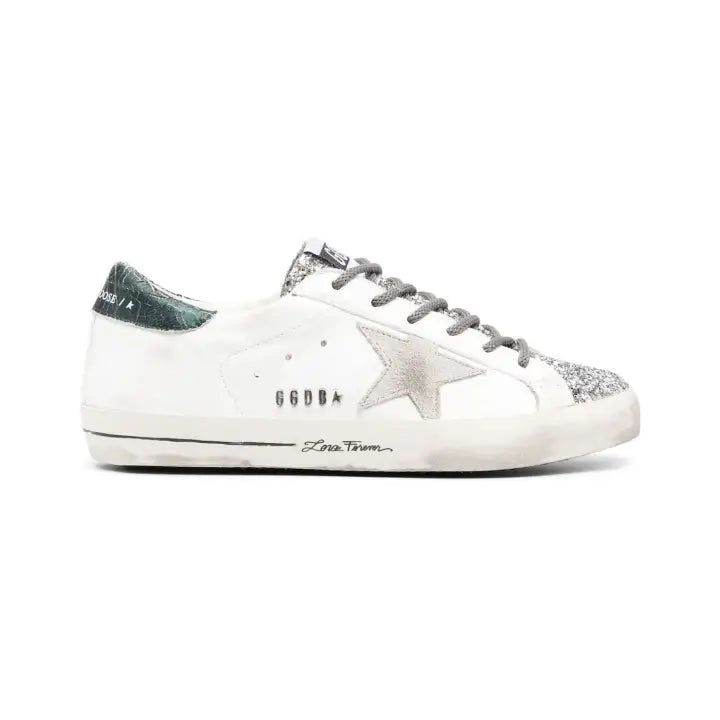 Golden Goose Love Forever White Silver