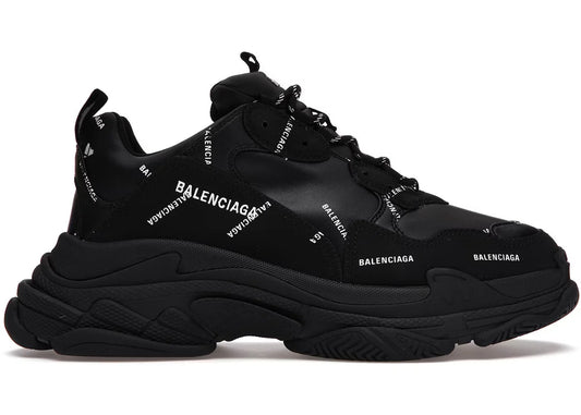 Balenciaga Triple S Black (Logo)