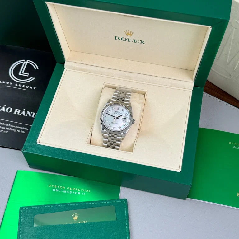 Rolex Datejust 36mm Sliver MOP Dial 126234
