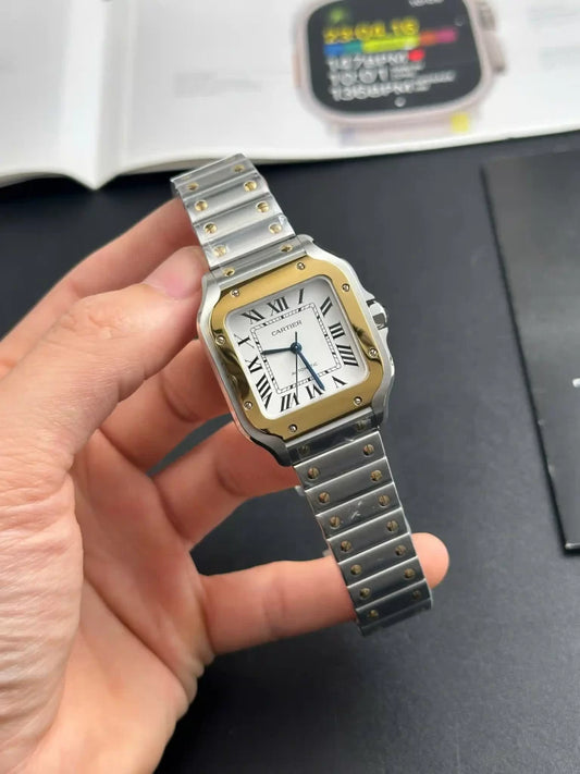Cartier Santos De Cartier Two Tone W2SA0006 35.5mm
