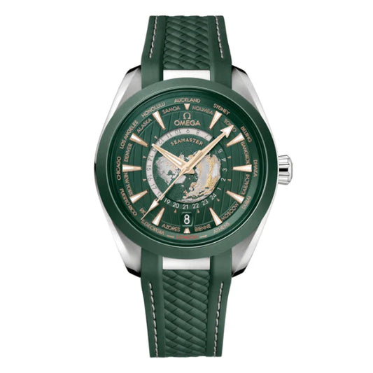 Omega Seamaster Aqua Terra Worldtimer 43mm Green Dial