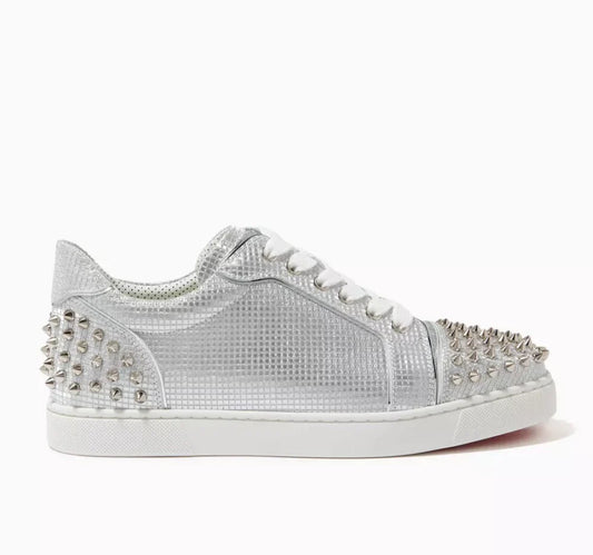 Christian Louboutin Silver Spikes