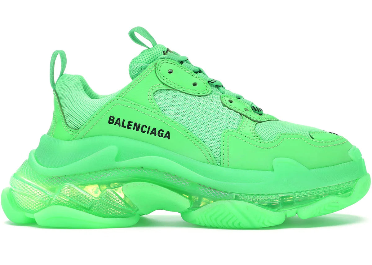 Balenciaga Triple S Neon Green (Clear Sole)