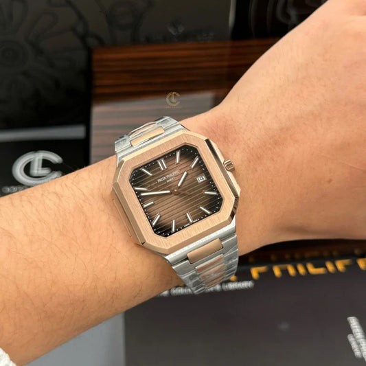 Patek Philippe Cubitus 5821/1AR-001 45mm Chocolate Dial Date Rose Gold