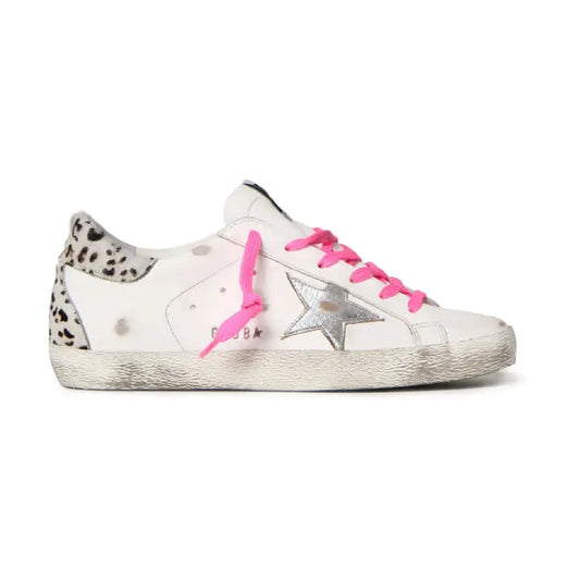 Golden Goose White Silver Pink Leopard