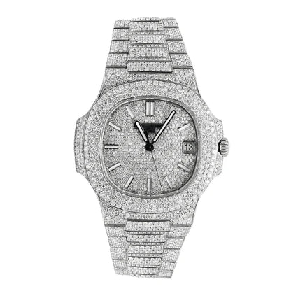 Patek Philippe Nautilus 5711 40mm Up Full 3000pcs Moissanite Pave Hong Kong