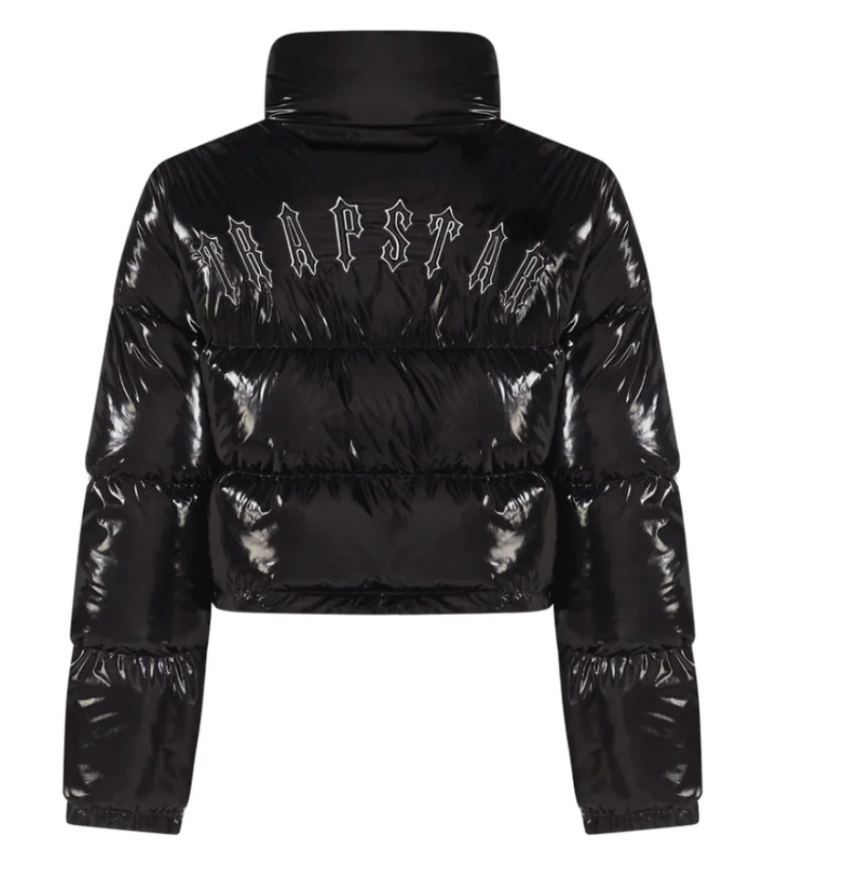 Women Decoded Shiny Black Jacket