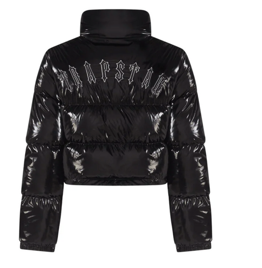 Women Decoded Shiny Black Jacket