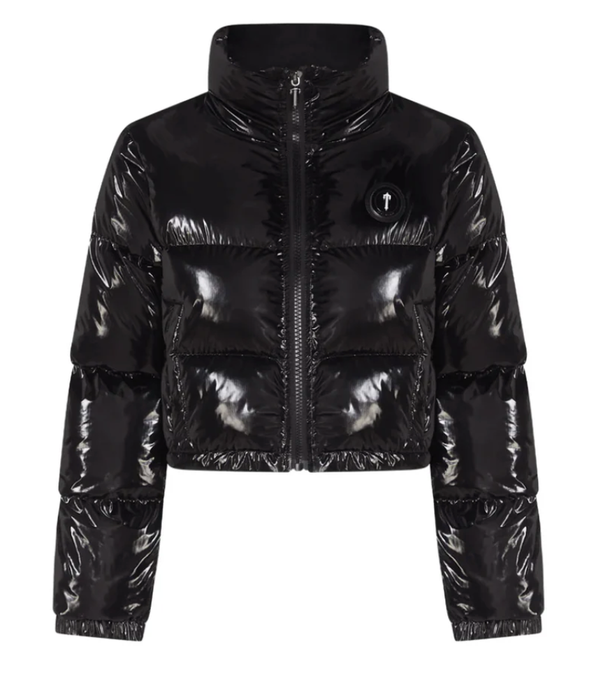 Women Decoded Shiny Black Jacket