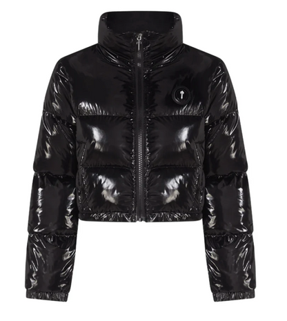 Women Decoded Shiny Black Jacket