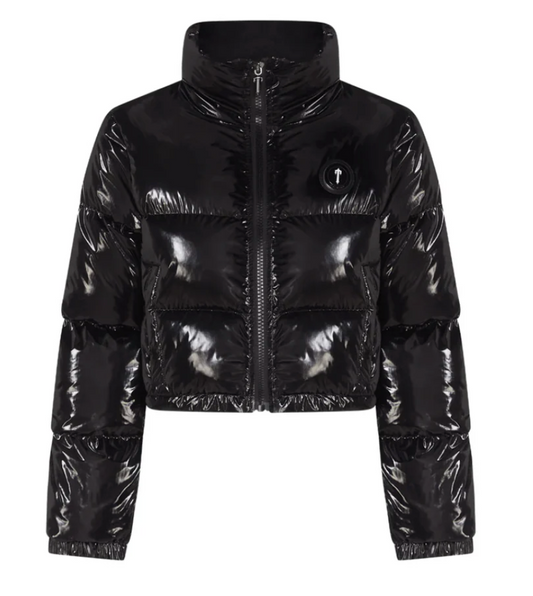 Women Decoded Shiny Black Jacket
