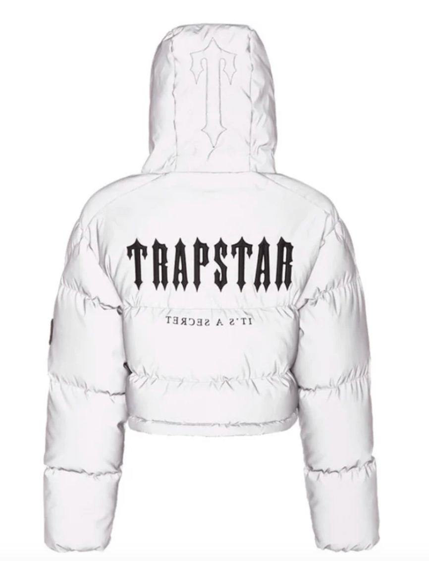 Women Decoded Hooded Grey Reflective Puffer 2.0