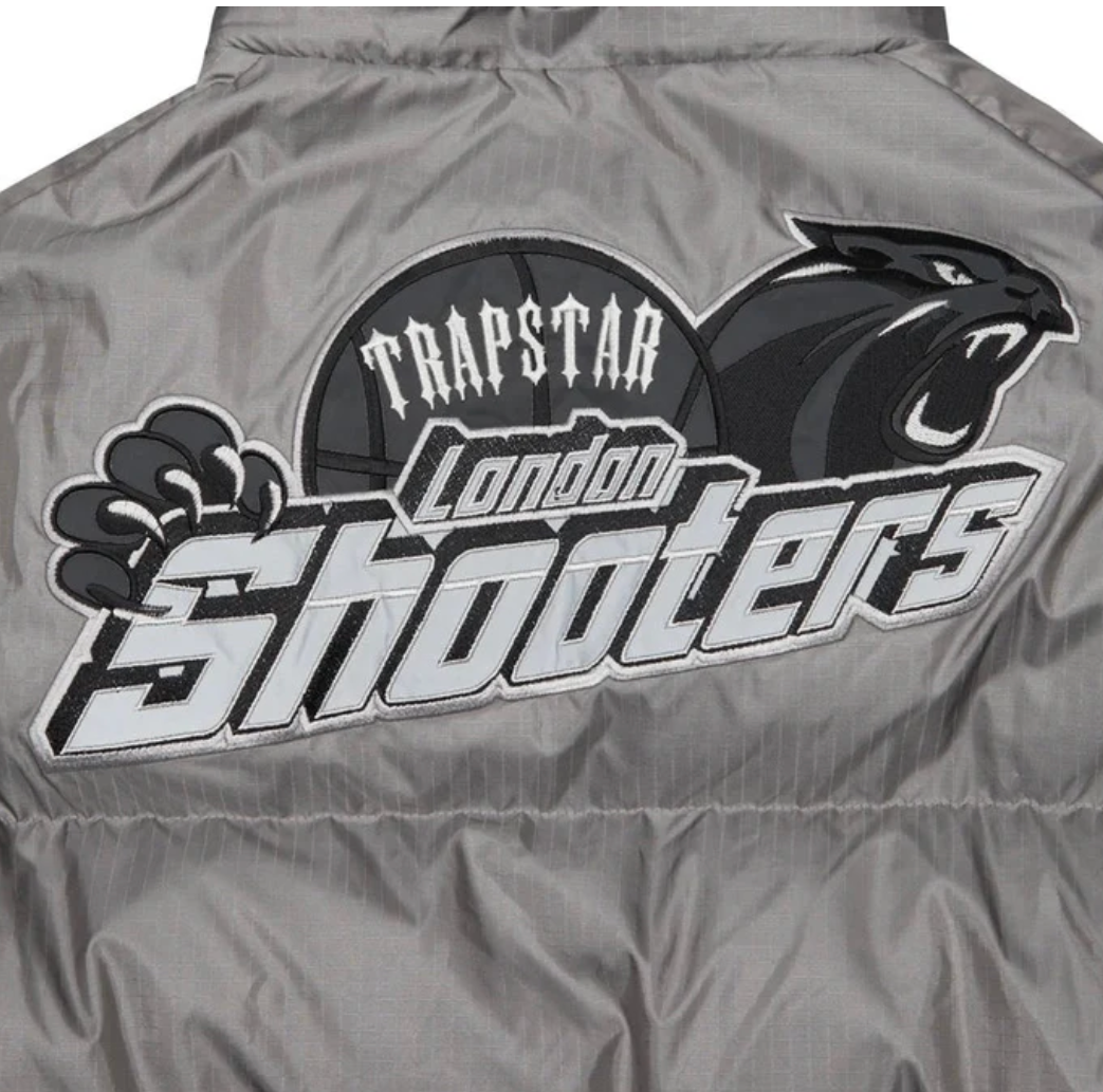 Shooters Hooded Grey Reflective Puffer