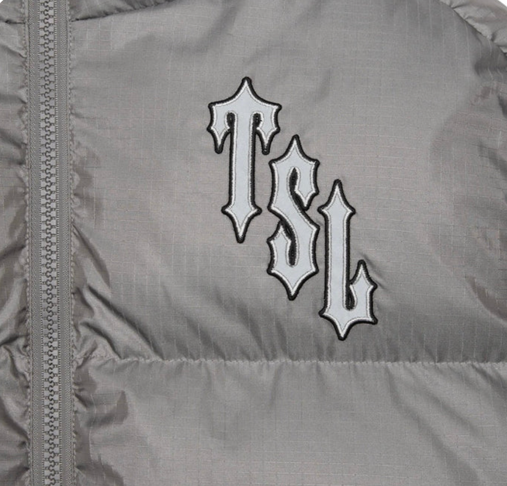 Shooters Hooded Grey Reflective Puffer