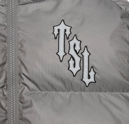 Shooters Hooded Grey Reflective Puffer
