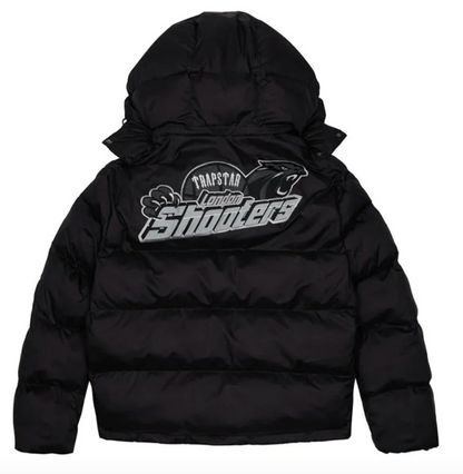 Shooters Hooded Black Reflective Puffer