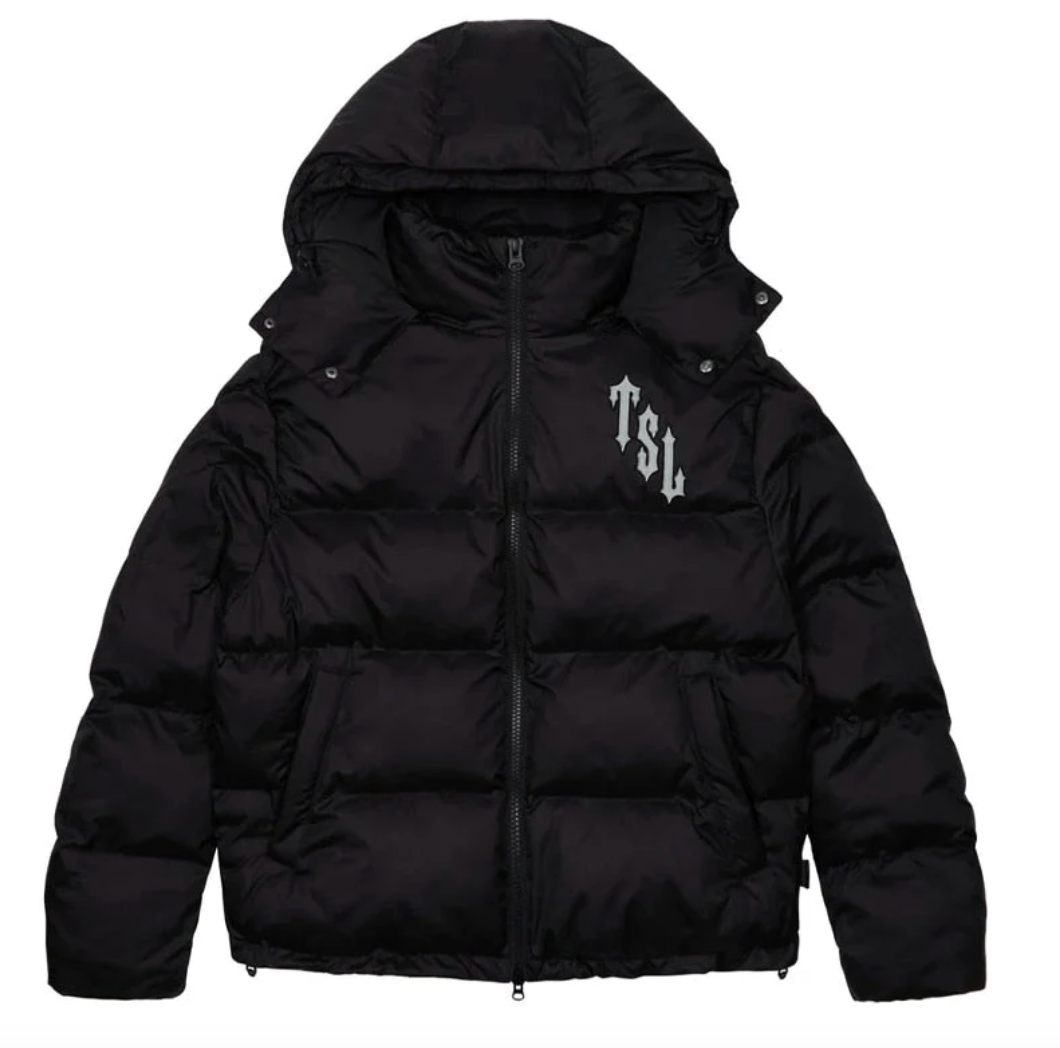 Shooters Hooded Black Reflective Puffer
