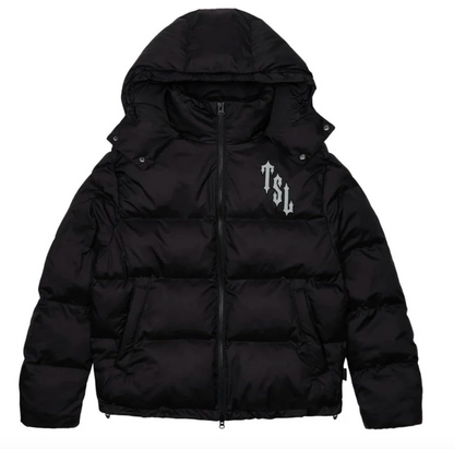Shooters Hooded Black Reflective Puffer