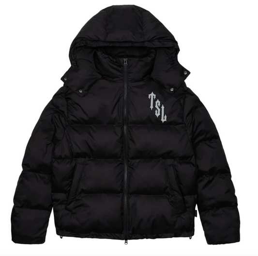 Shooters Hooded Black Reflective Puffer