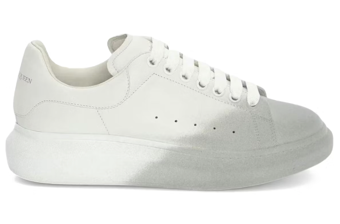 Alexander McQueen Oversized Sprayed Ombre White Melange