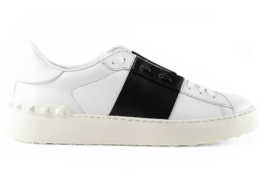 Valentino Garavani Open White Black Band White