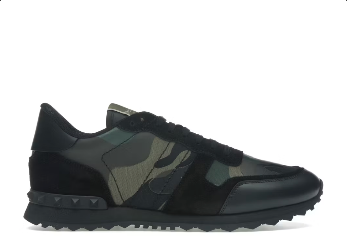 Valentino Garavani Rockrunner Camouflage Black Black Green