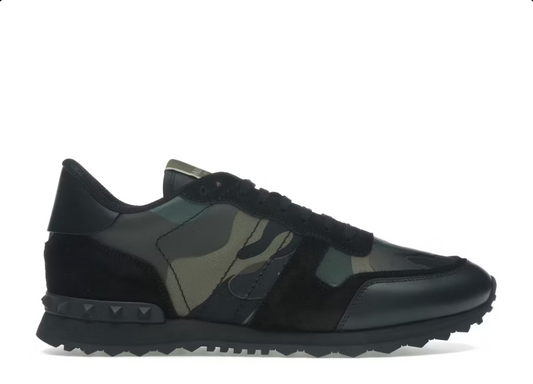 Valentino Garavani Rockrunner Camouflage Black Black Green