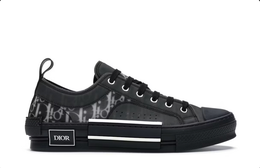 Dior B23 Low Top Canvas Oblique Black