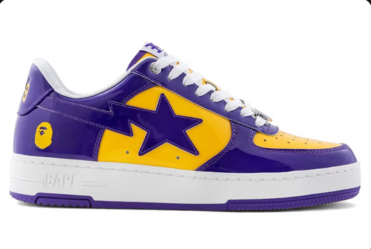 A Bathing Ape Bape Sta #4 Purple Yellow