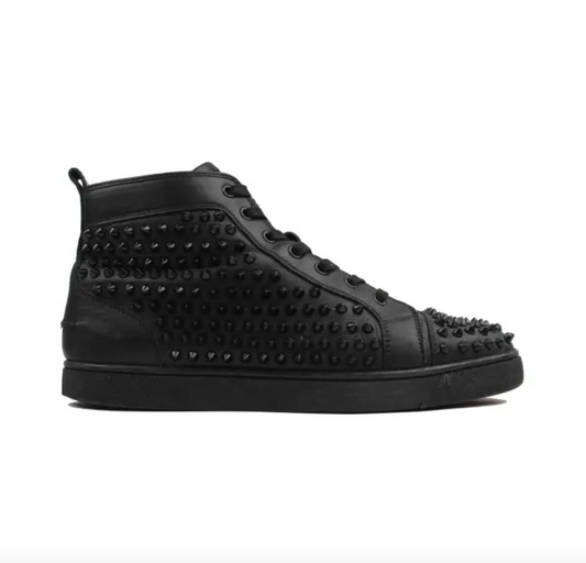 Christian Louboutin High Full Black Spikes