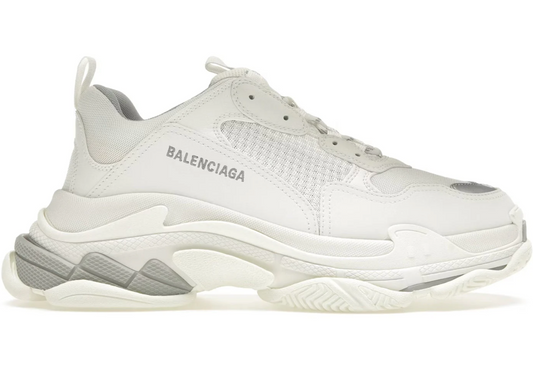 Balenciaga Triple S White Silver